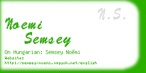 noemi semsey business card